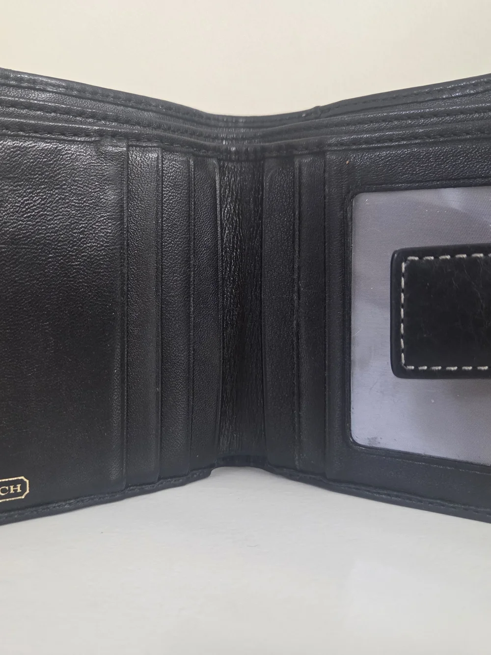 Coach Black Patchwork Leather Bifold Wallet